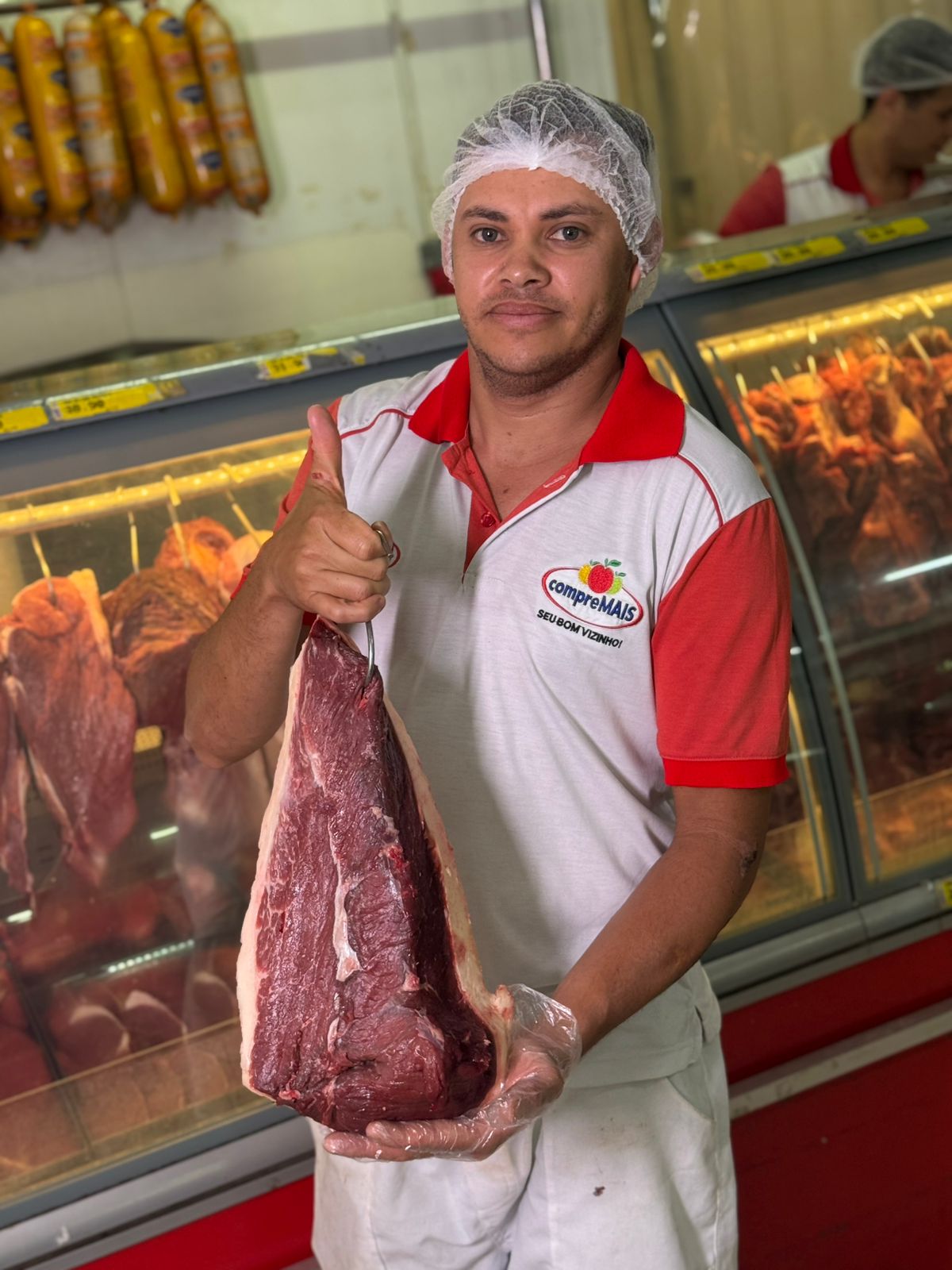 Oferta de carne anunciada pelo O Sacolão